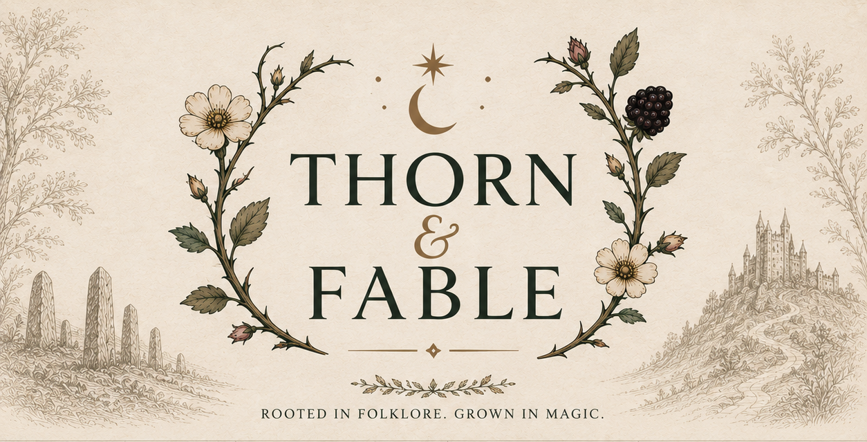 Thorn and Fable main botanical logo