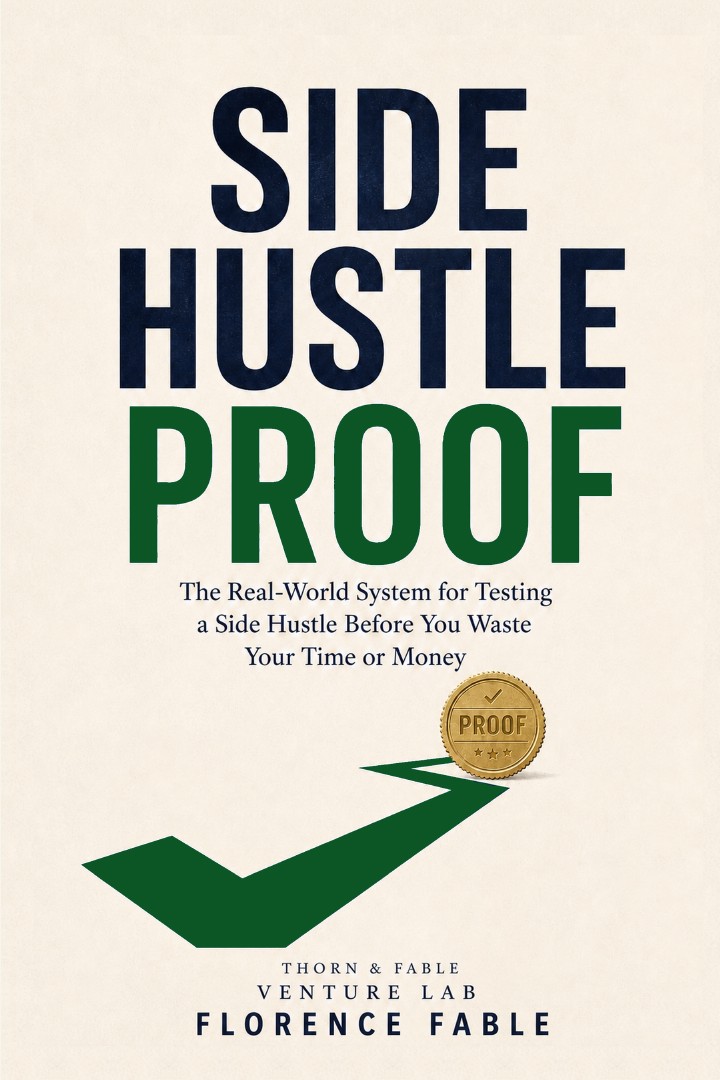 Side Hustle Proof by Florence Fable — front cover
